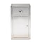 Baxton Studio Serge Silver Metal 1-Door Accent Storage Cabinet 160-10241 - alternate 8